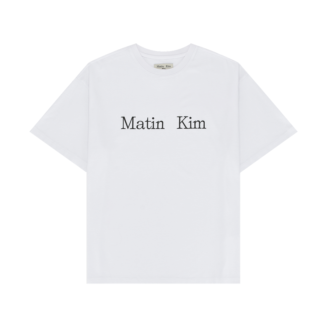 마뗑킴 로고 탑 오프 화이트/화이트(Matin Kim Logo Top In Off White/White)