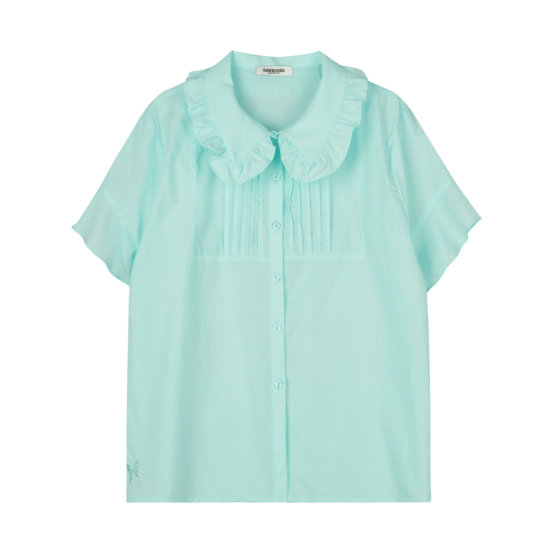 260407040305103 GUWOLSIBIL Bohemian Accordion Shirt Mint