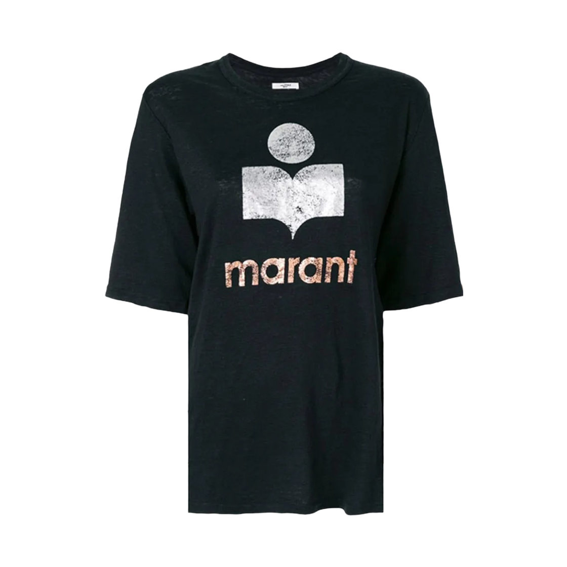 TS0382-00M008E-01BK (W) Isabel Marant Kuta Short Sleeve T-Shirt Black - 21SS
