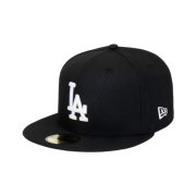 New Era MLB LA Dodgers 59Fifty Basic Fitted Cap Black White