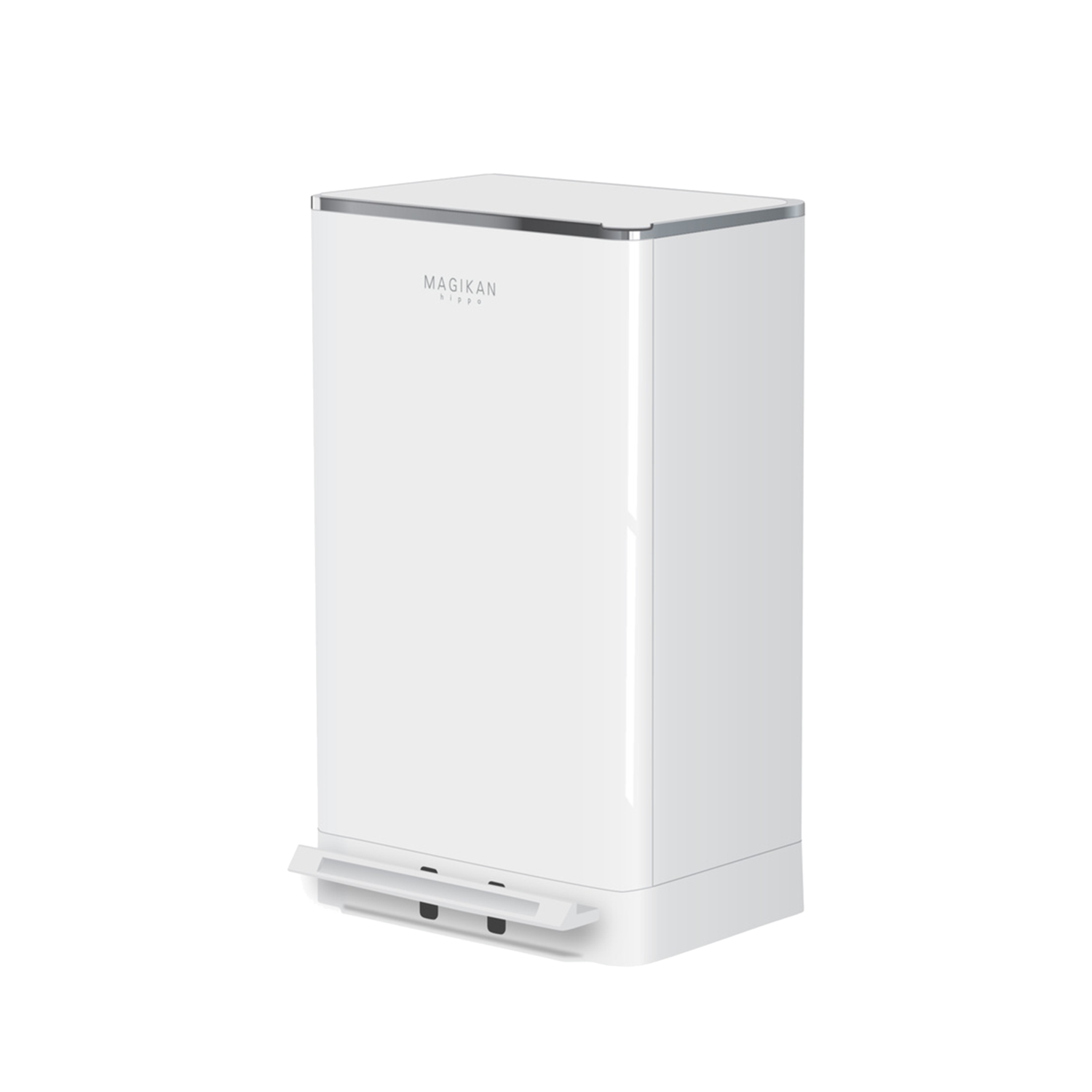 매직캔 히포 크롬 휴지통 듀얼오픈 쓰레기통 21L(MAGIKAN HIPPO CHROME 21L TRASH CAN)