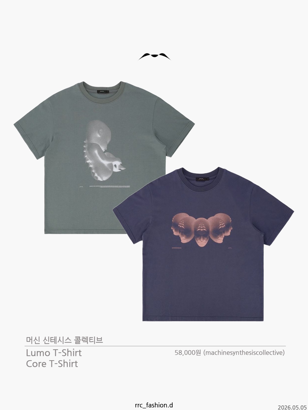 NOMANUAL W.B T-shirt Black, Riomeu Unbalance Incision Short Sleeve Chacoal 착용 스타일 - 7