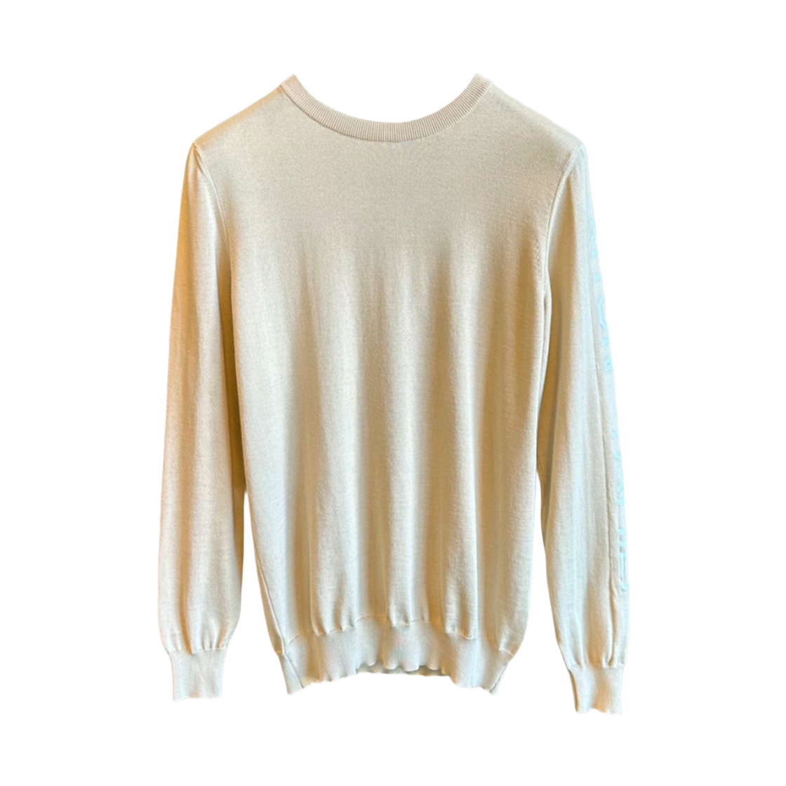 UK1454E23V114 Kiton Cotton Crewneck Sweater Beige