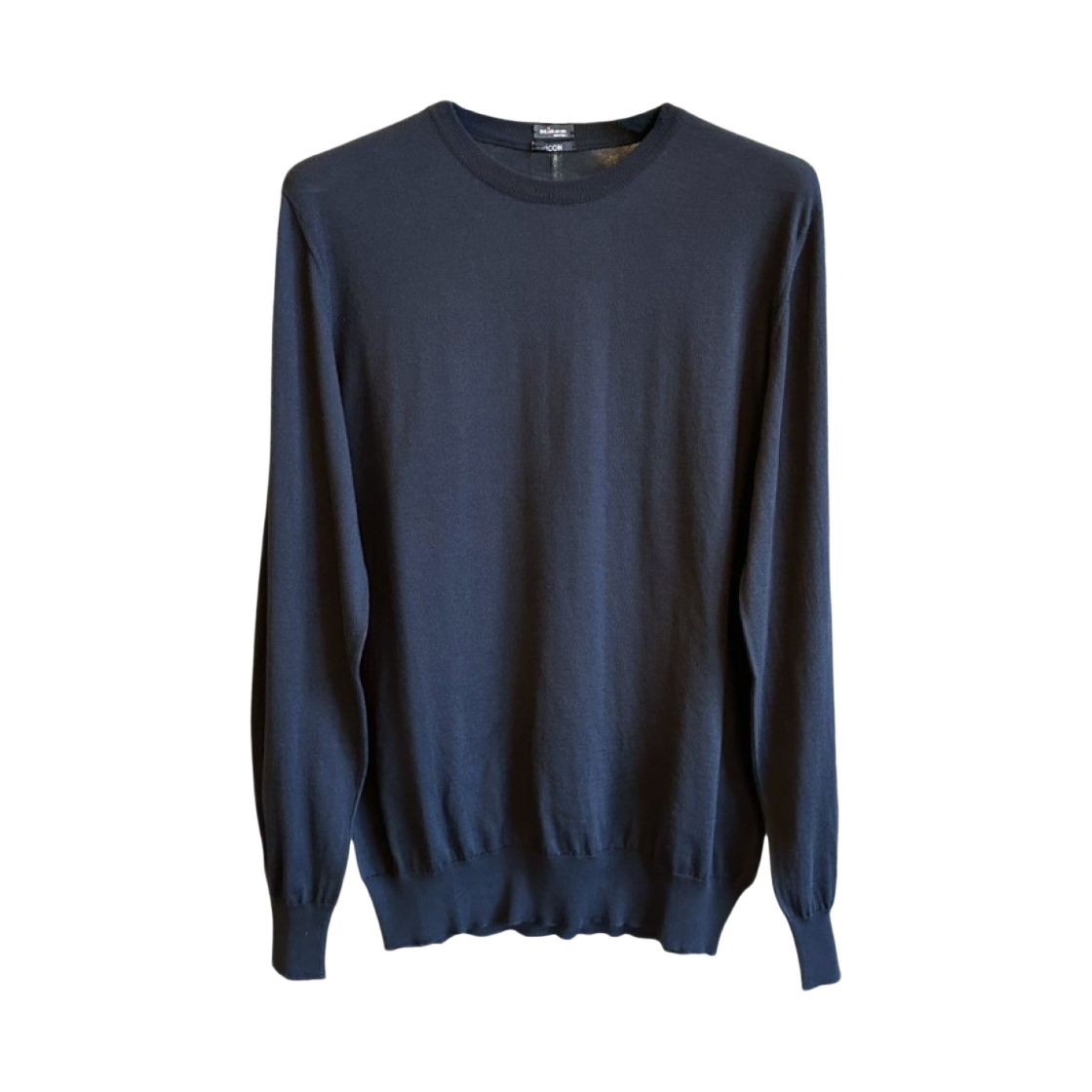 UMKXX31K5 Kiton Roundneck Knit T-Shirt Black
