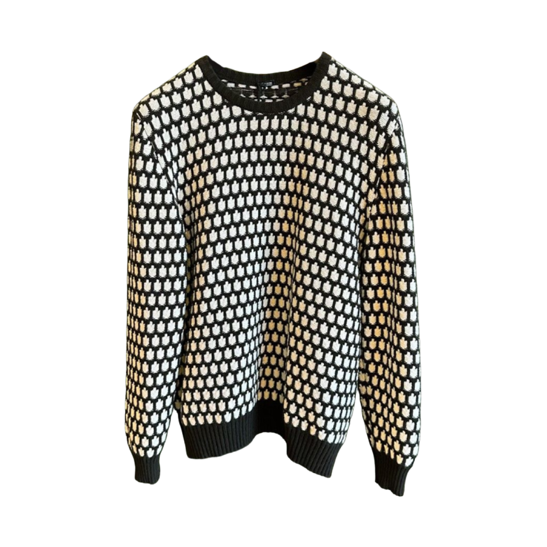 UK1310W22V148000 Kiton Turtle Pattern Knit Sweater Brown