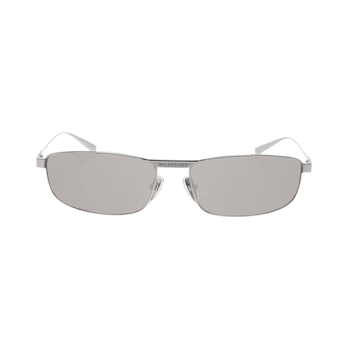 830326T00051732 Balenciaga Tag 3.0 Rectangle Sunglasses Light Grey