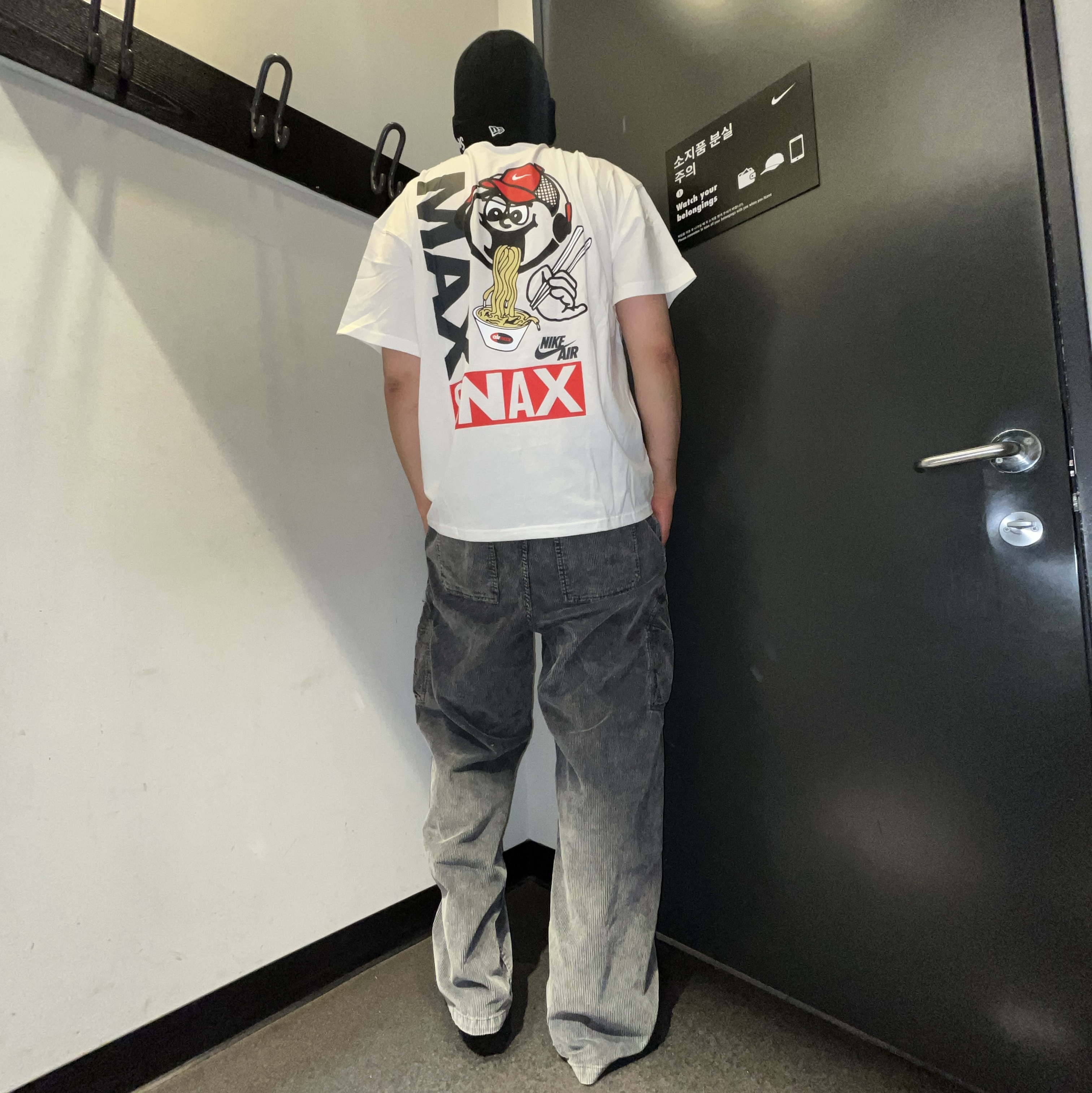 Nike NSW Max90 T-Shirt Vast Grey - Asia 착용 스타일