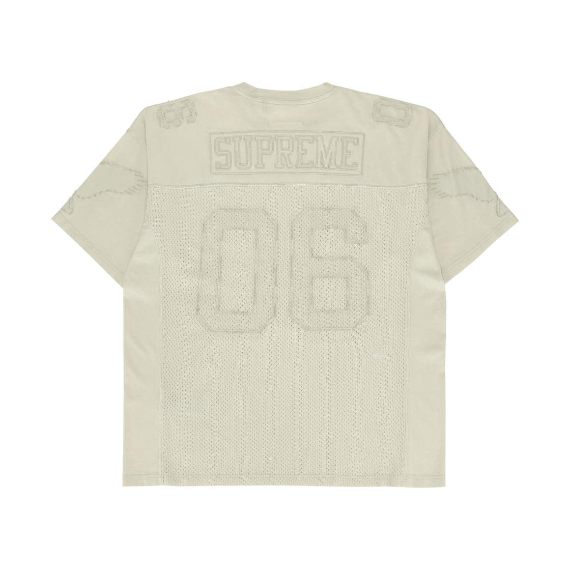슈프림 x MM6 메종 마르지엘라 코튼 풋볼 저지 화이트 - 26SS(Supreme x MM6 Maison Margiela Cotton Football Jersey White - 26SS) - 2