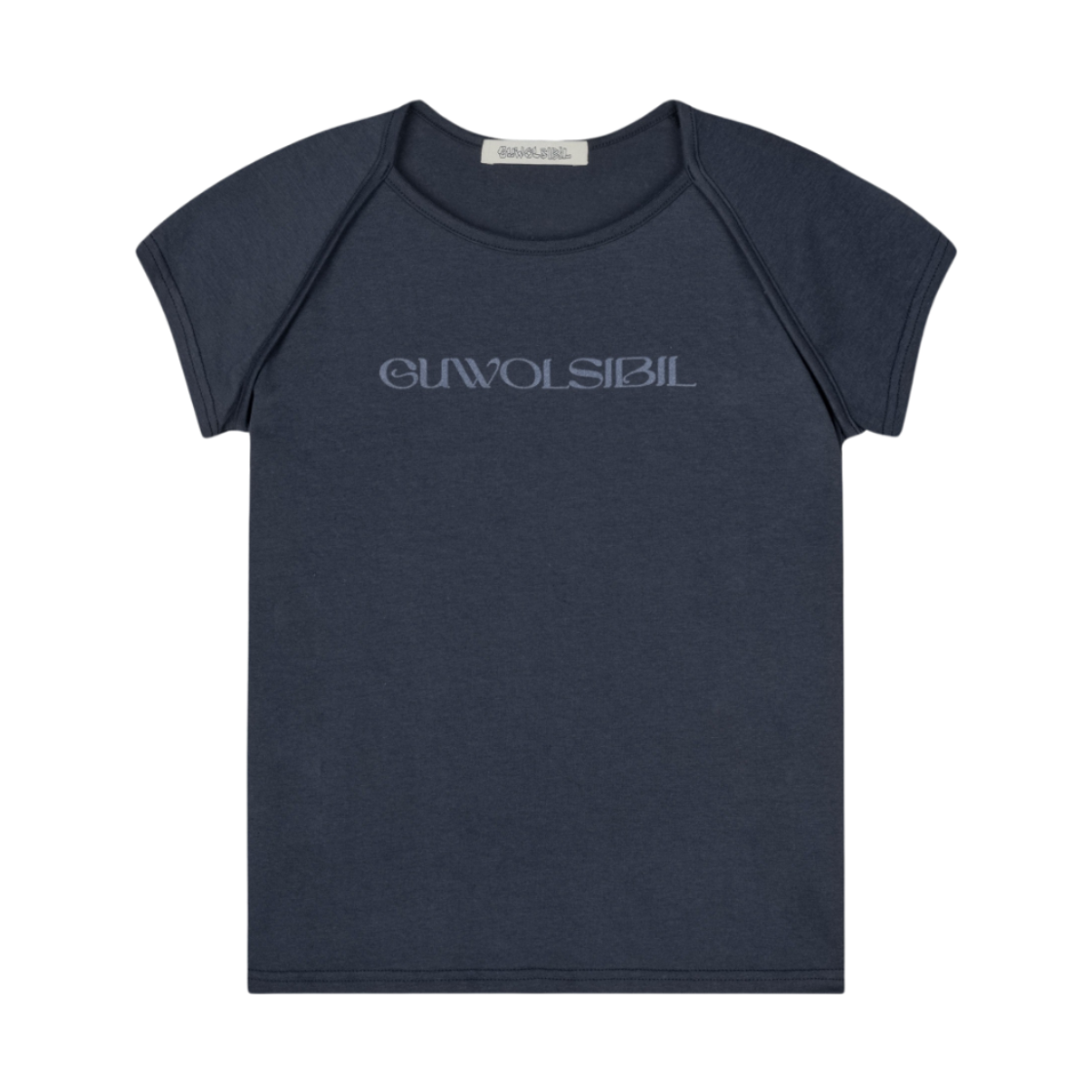 구월십일 볼레로 반팔 티셔츠 네이비(GUWOLSIBIL Bolero Short Sleeve Top Navy)