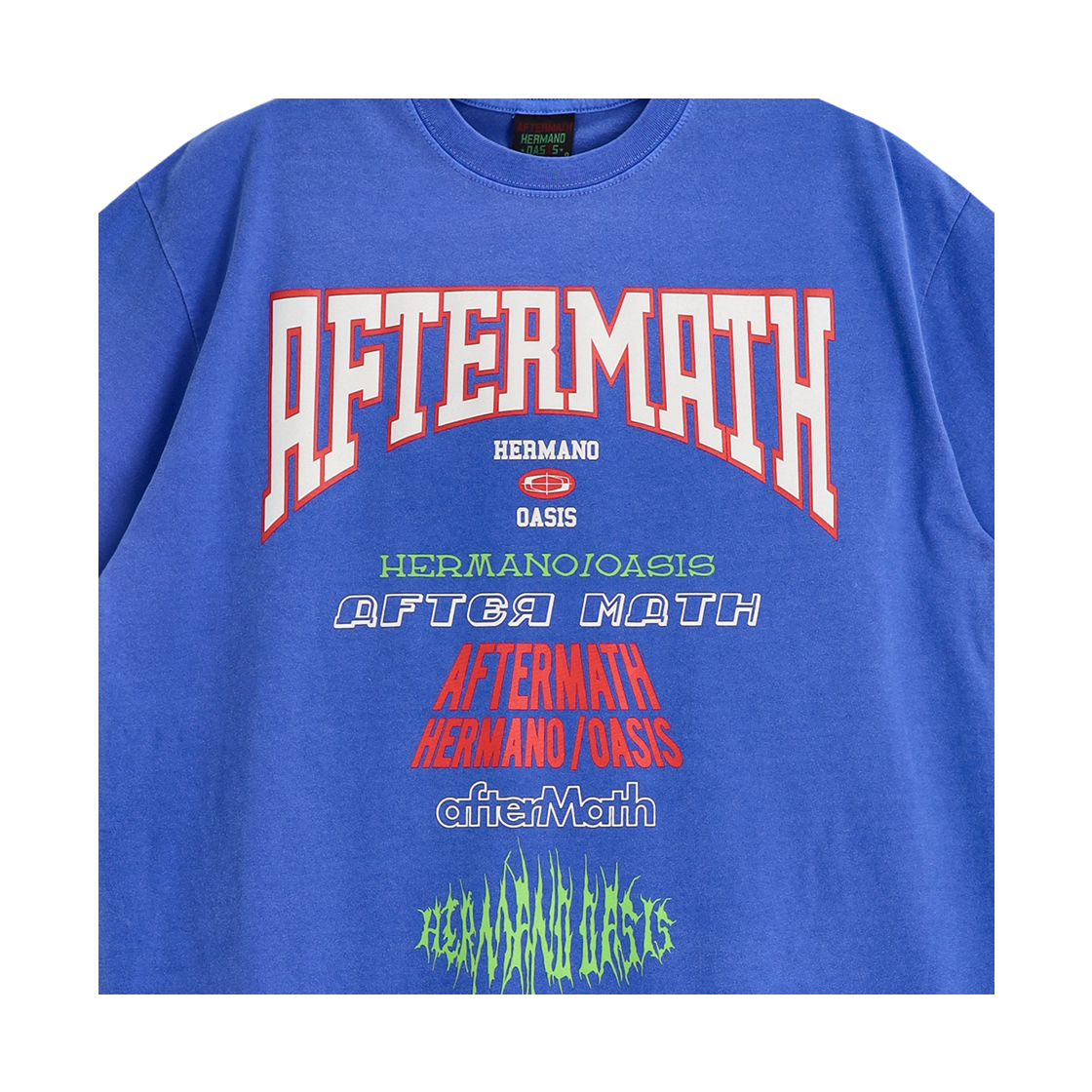 애프터매스 피그 다이드 투어 티 블루(Aftermath Pig Dyed Tour Tee Blue) - 4