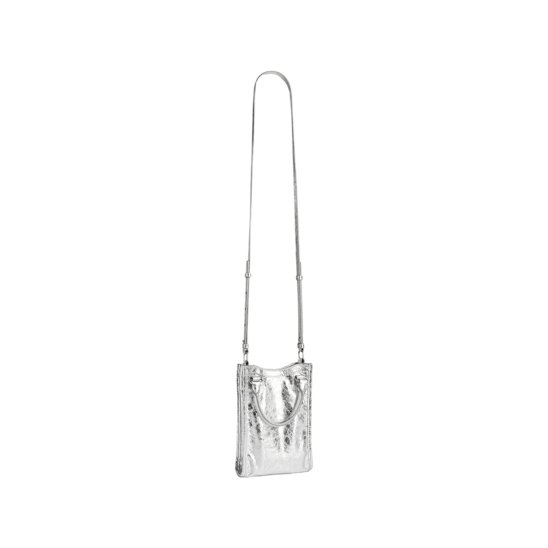 발렌시아가 르 시티 토트 폰 홀더 실버(Balenciaga Le City Tote Phone Holder Silver) - 3