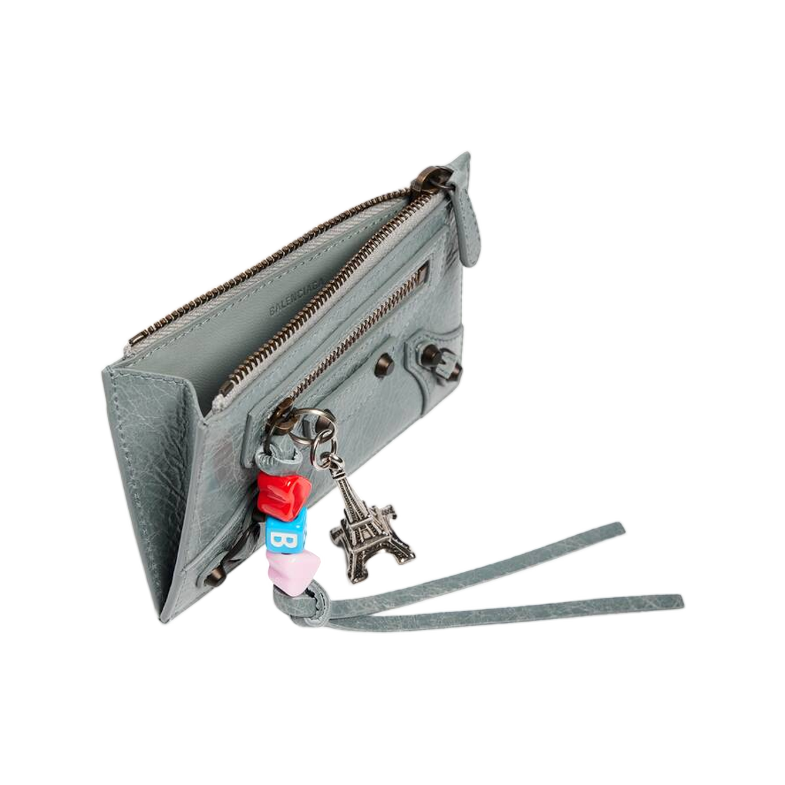 발렌시아가 르 시티 롱 코인 앤 카드 홀더 블루 그레이(Balenciaga Le City Long Coin and Card Holder Blue Grey) - 3