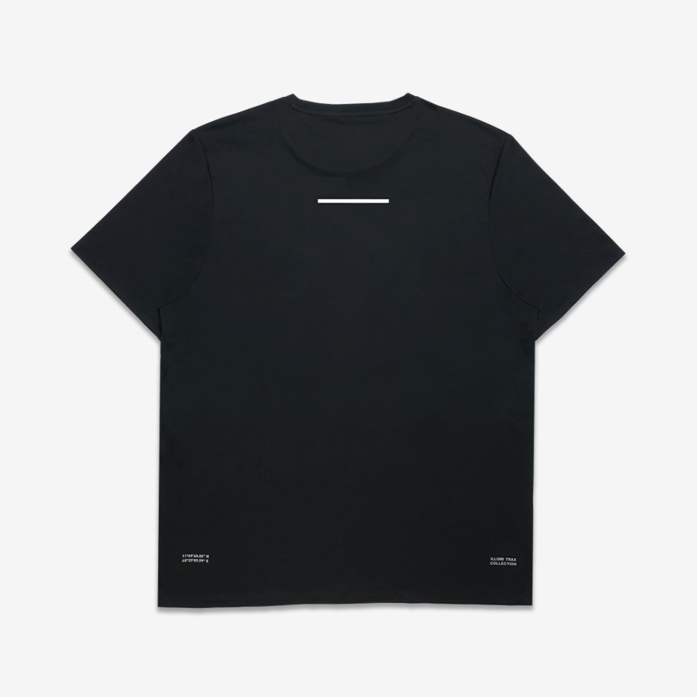 아틀라스 콜렉티프 일루미 트랙스 V2 맨즈 러닝 티셔츠 블랙(Atlas COLLECTIF Illumi Trax V2 MENS Running T-Shirt BK) - 2