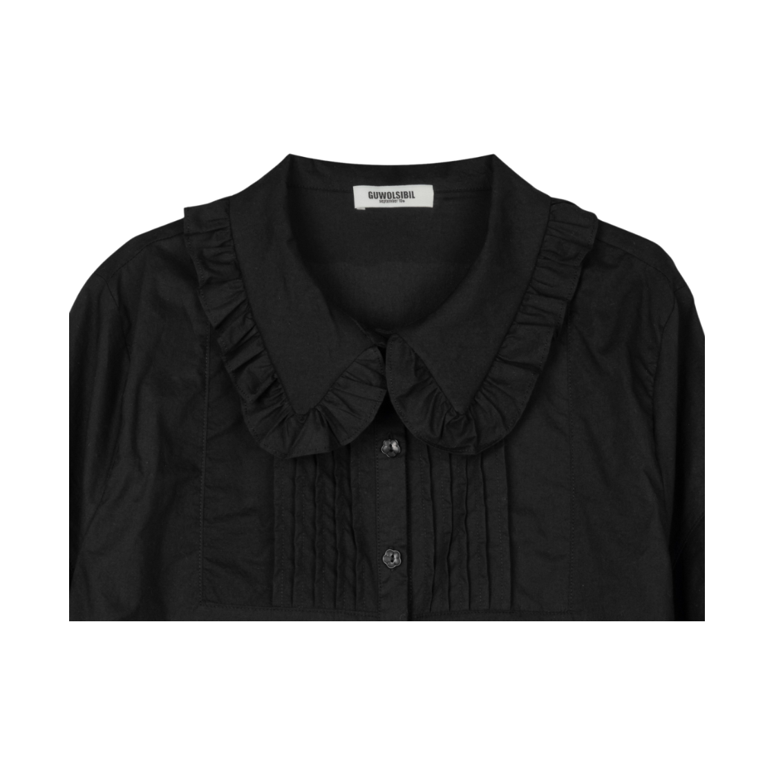 구월십일 보헤미안 아코디언 셔츠 블랙(GUWOLSIBIL Bohemian Accordion Shirt Black) - 3