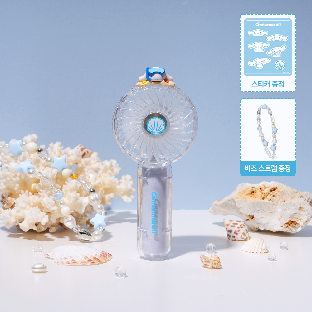 로이체 산리오 캐릭터즈 충전식 투명 핸디팬 휴대용 선풍기(Royche Sanrio Characters Rechargeable Transparent Handy Fan (Portable Fan)) - 5