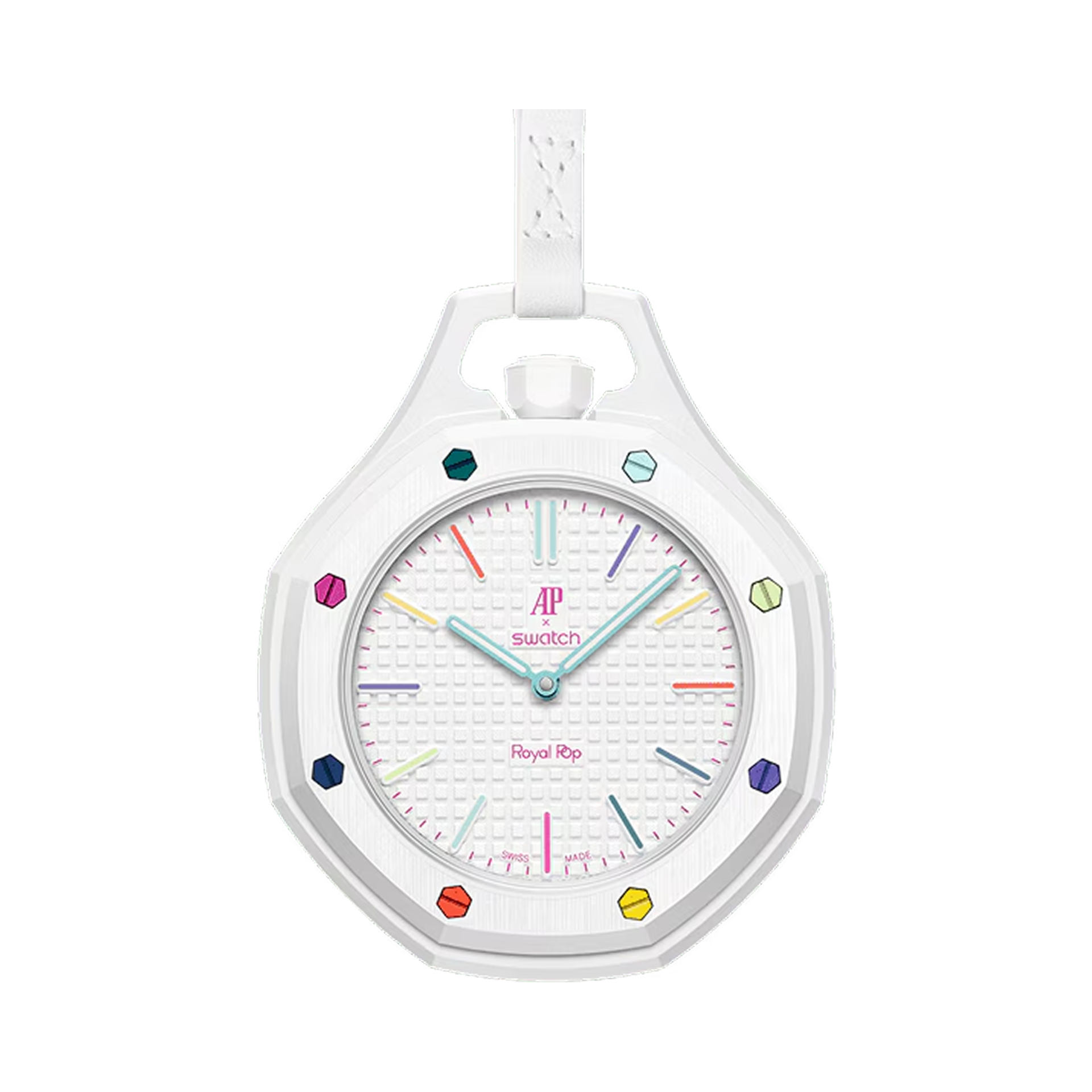 스와치 x 오데마 피게 바이오세라믹 로얄 팝 위트 블랑(Swatch x Audemars Piguet Bioceramic Royal Pop Huit Blanc)