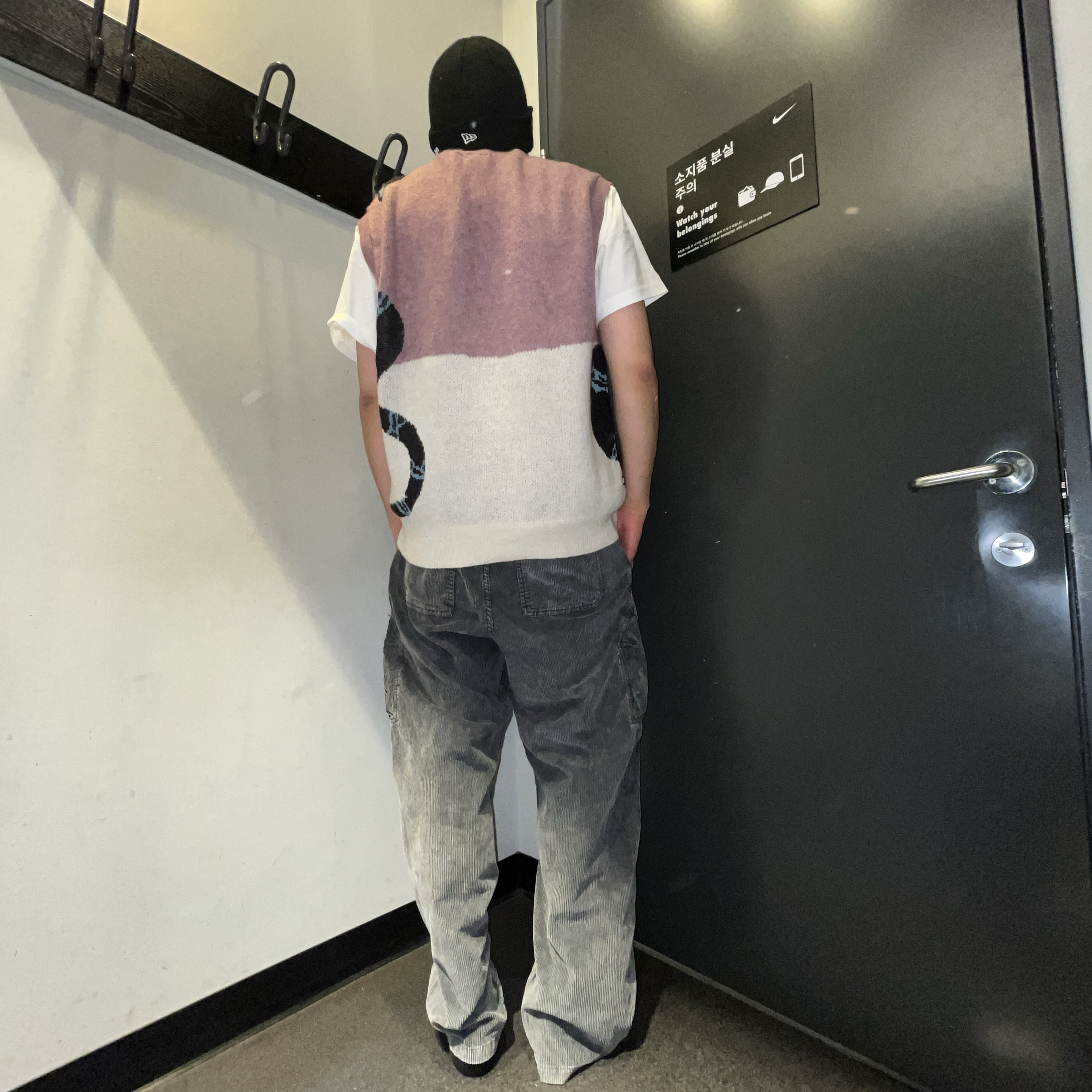 Nike SB Sweater Vest Plum Dust - Asia 착용 스타일