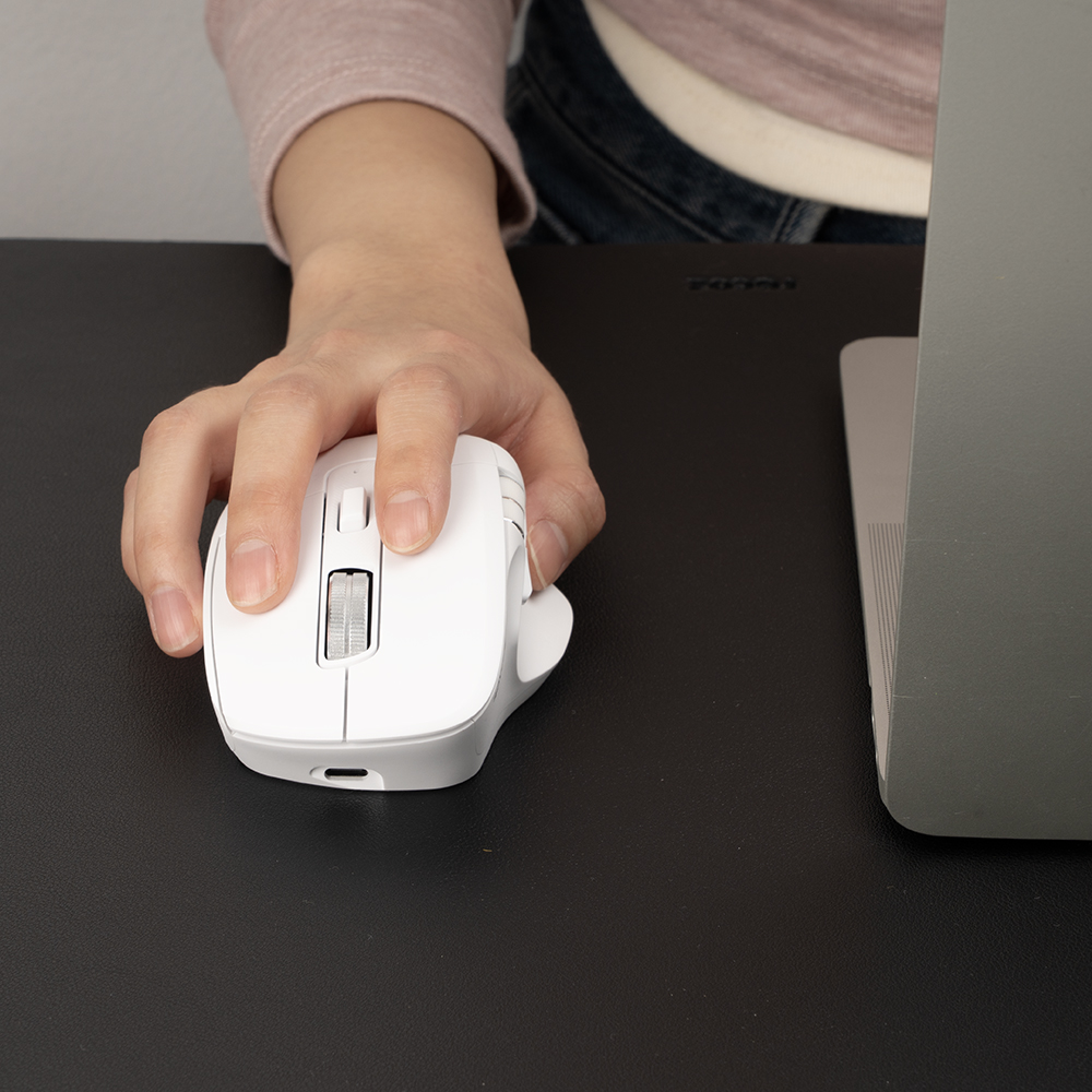 로이체 충전식 스마트 스크롤 하프 버티컬 블루투스 무선 마우스(Royche Rechargeable Smart Scroll Half Vertical Bluetooth Wireless Mouse) - 2