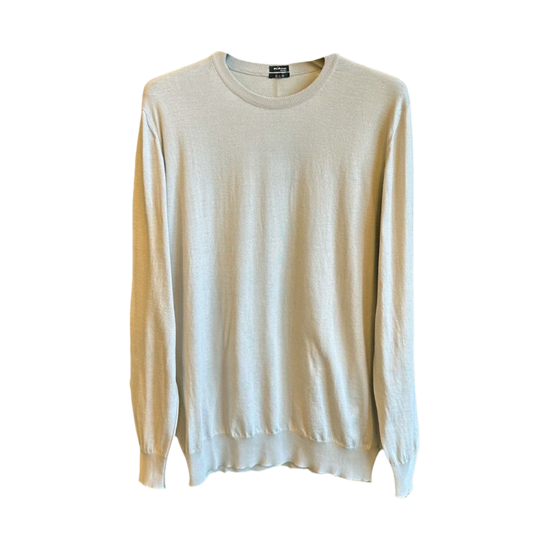 UMKXX31K318 Kiton Knit Roundneck T-Shirt Light Beige