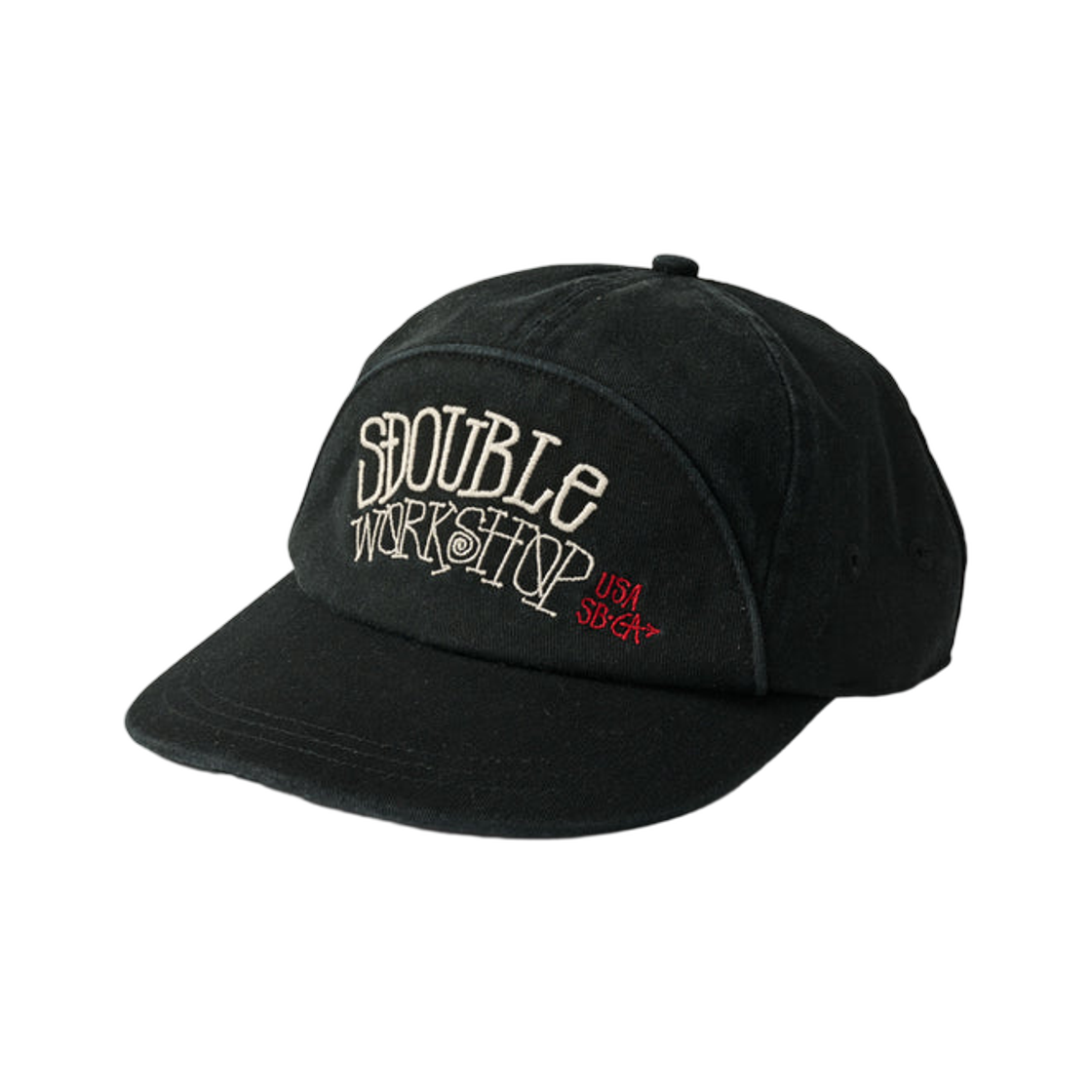 에스더블 배너 워커 트윌 스냅백 블랙(S/Double Banner Worker Twill Snapback Black)