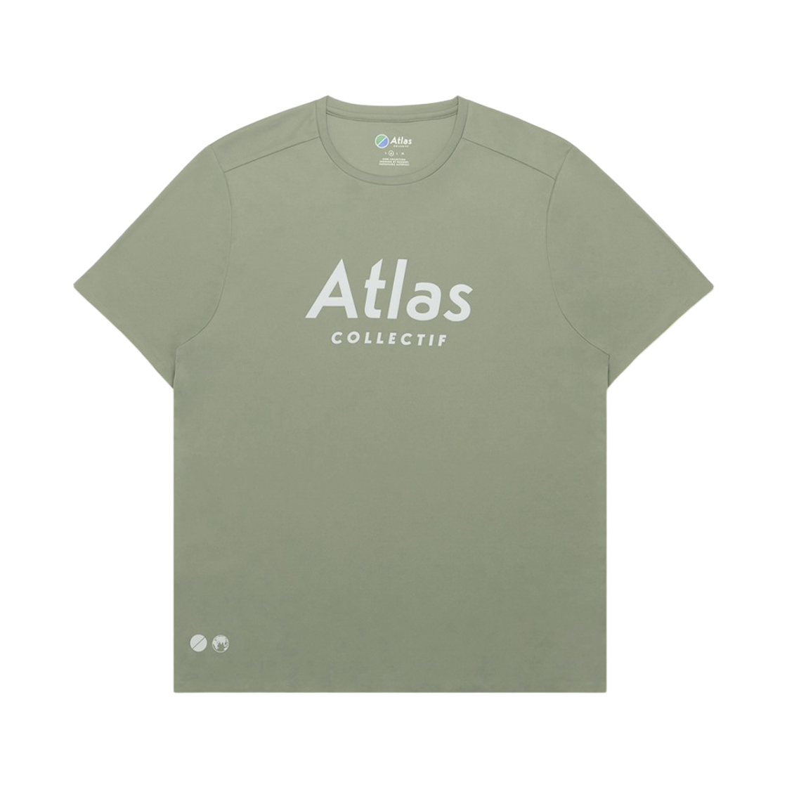 아틀라스 콜렉티프 일루미 트랙스 V2 맨즈 러닝 티셔츠 올리브(Atlas COLLECTIF Illumi Trax V2 MENS Running T-Shirt OV)