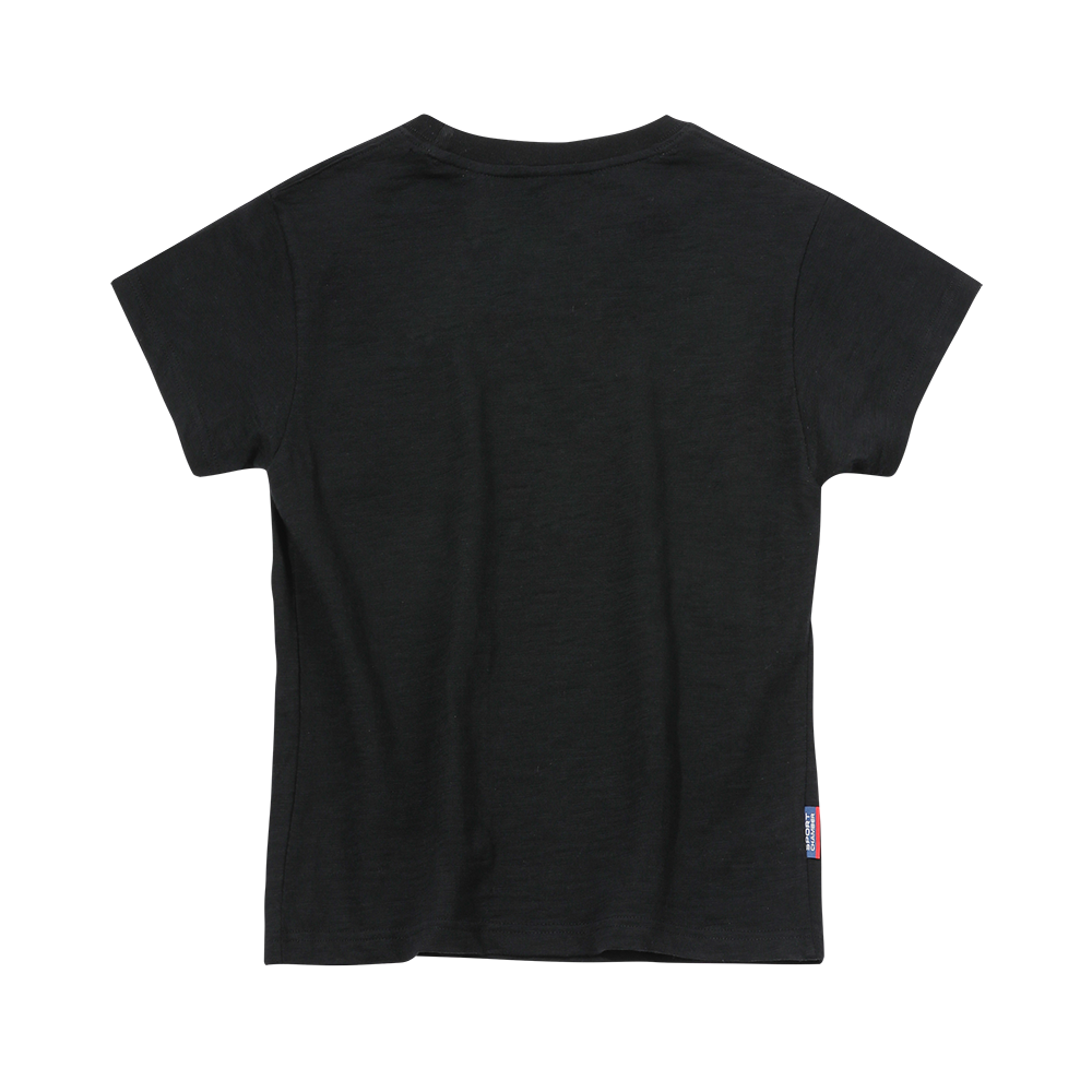 스포츠챔버 우먼 롱플래시 슬럽 티셔츠 블랙(SPORT CHAMBER Women Long Flash Slub T-Shirt Black) - 2