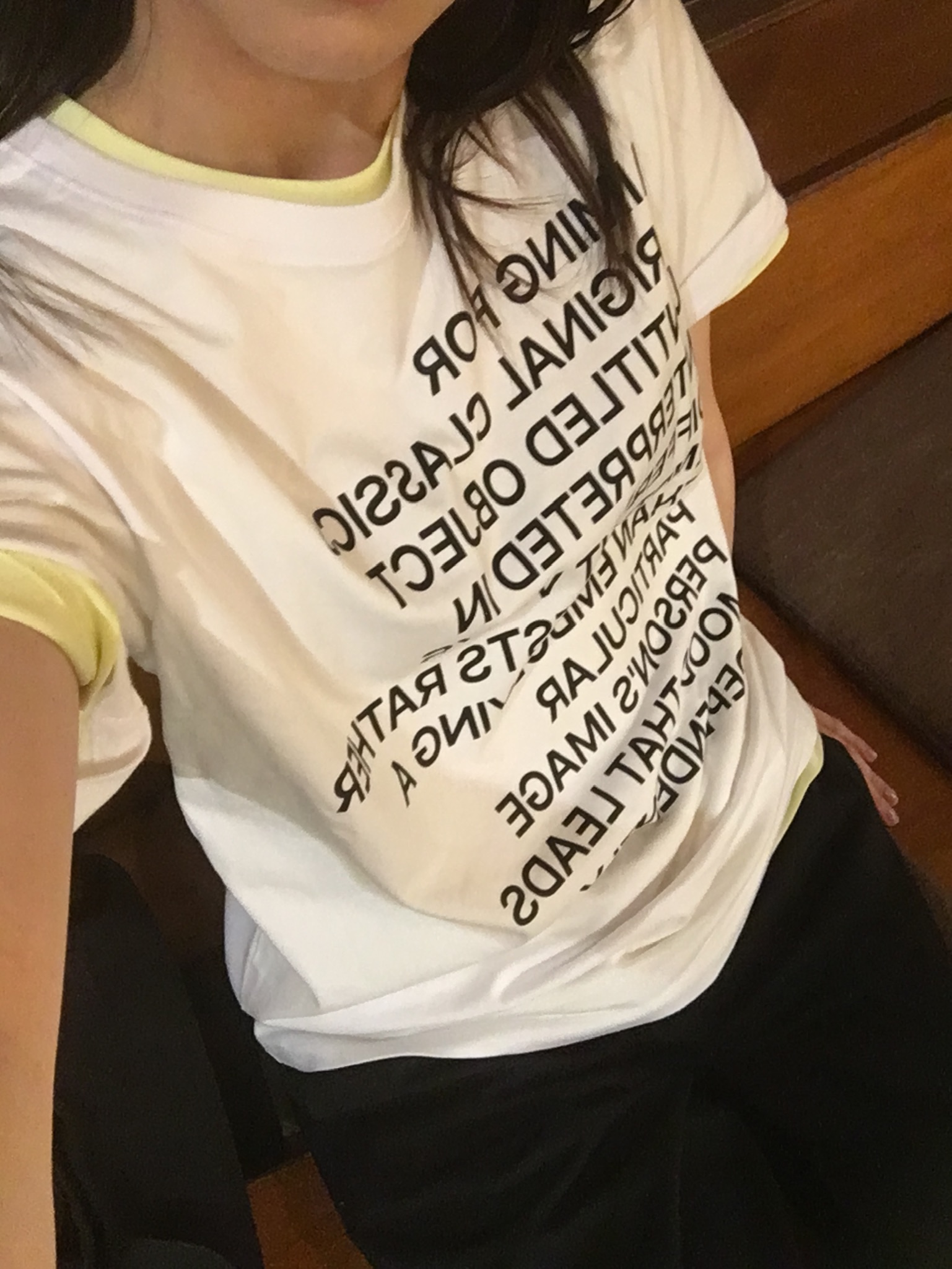 MILLO WOMEN Lettering Archive T-shirts White 착용 스타일 - 5