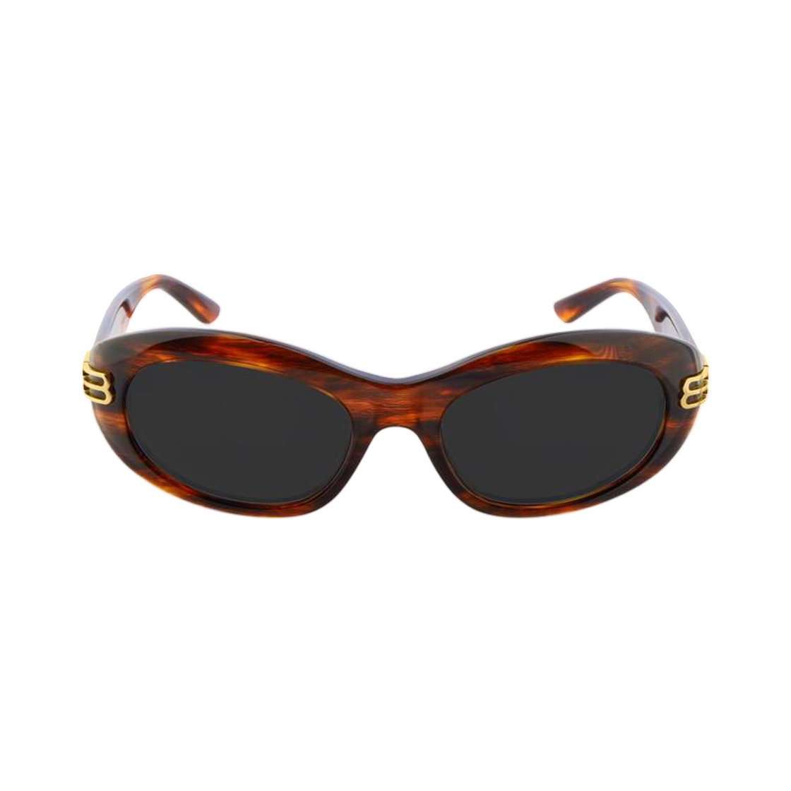 830312T00392077 Balenciaga Caso Round Sunglasses Brown Havana