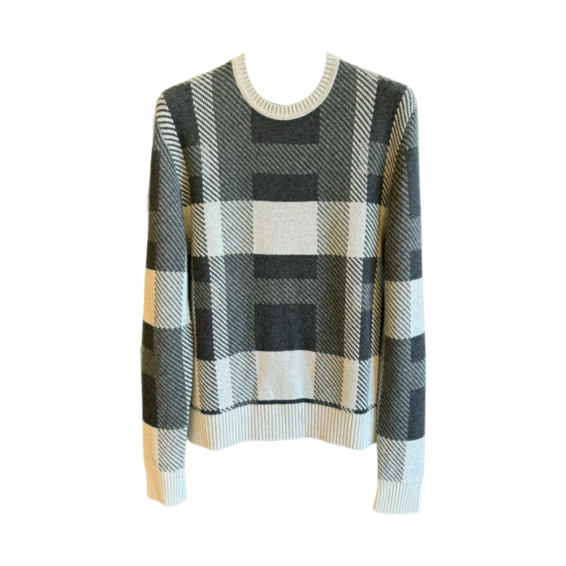 키톤 캐시미어 H 로고 패턴 니트 그레이(Kiton Cashmere H Logo Pattern Knit Gray) - 1