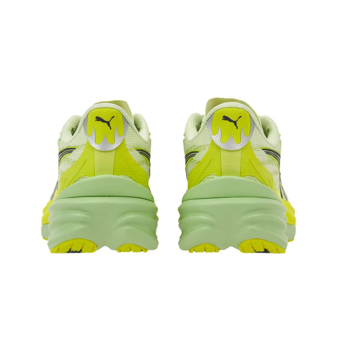 (W) 푸마 디비에이트 나이트로 4 와이드 애플 스프리츠 럭스 라임((W) Puma Deviate Nitro 4 Wide Apple Spritz Lux Lime) - 6