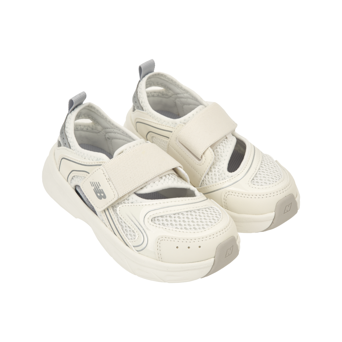 (키즈) 뉴발란스 프리들 X 샌들 클라우드 아이보리((Kids) New Balance Freedle X Sandal Cloud Ivory) - 4