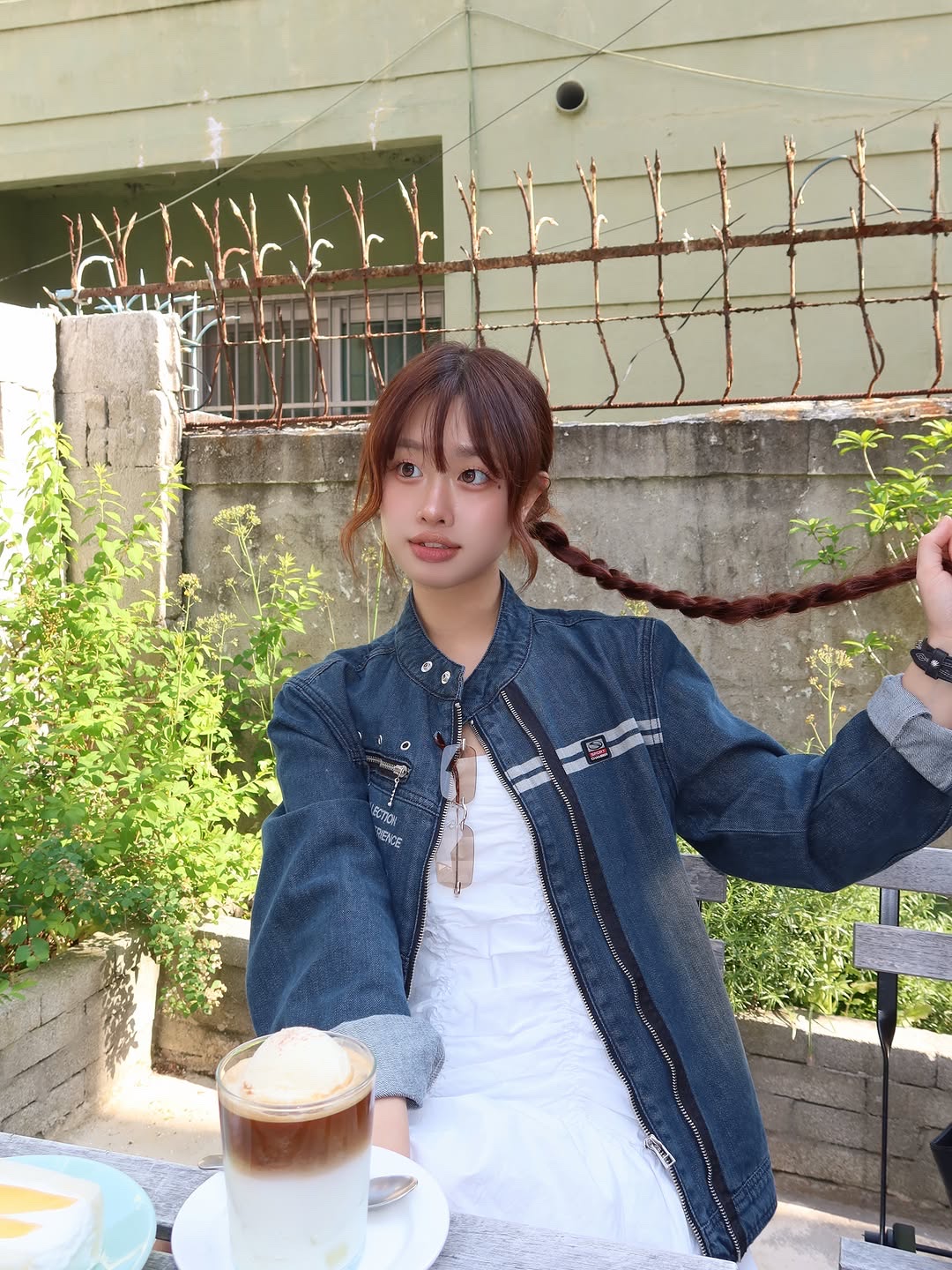 SPORT CHAMBER SC Denim Biker Jacket INDIGO 착용 스타일 - 2