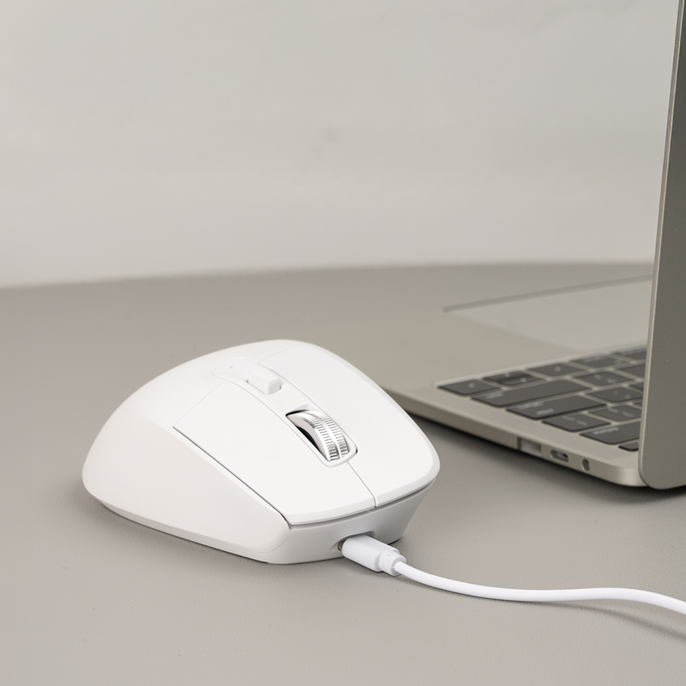 로이체 충전식 스마트 스크롤 하프 버티컬 블루투스 무선 마우스(Royche Rechargeable Smart Scroll Half Vertical Bluetooth Wireless Mouse) - 3