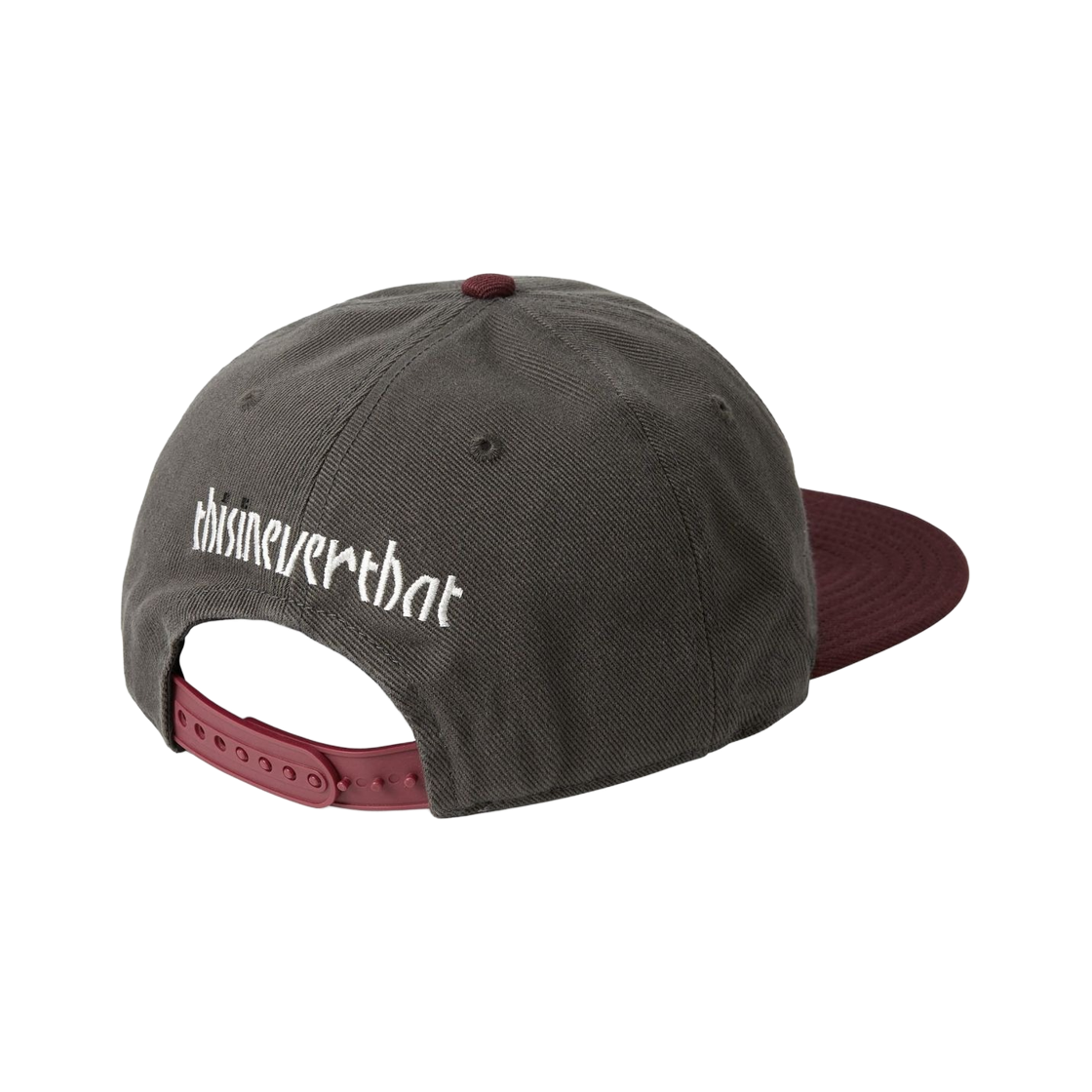 디스이즈네버댓 09 스냅백 캡 차콜 버건디(thisisneverthat 09 Snapback Cap Charcoal Burgundy) - 2