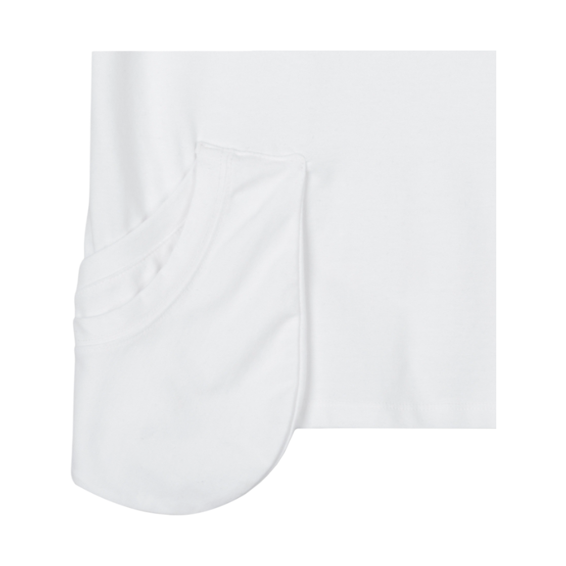 구월십일 네크 레이어 숏 반팔 티셔츠 화이트(GUWOLSIBIL Neck Layer Short Sleeve Top White) - 4