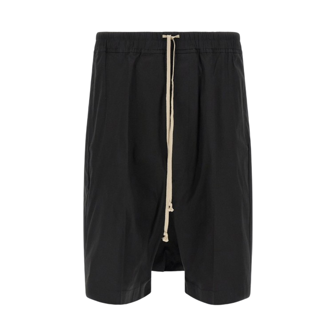 릭 오웬스 코튼 포플린 드로우스트링 버뮤다 쇼츠 블랙(Rick Owens Cotton Poplin Drawstring Bermuda Shorts Black)
