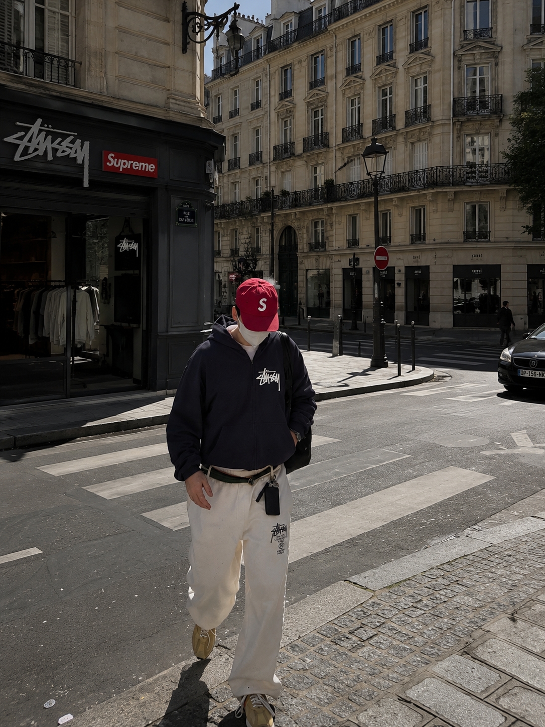 Stussy Basic Stussy Hoodie Black 착용 스타일