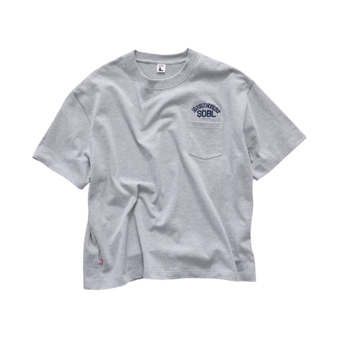 에스더블 팀 헤비웨이트 포켓 티셔츠 그레이 헤더(S/Double Team Heavyweight Pocket T-Shirt Grey Heather)