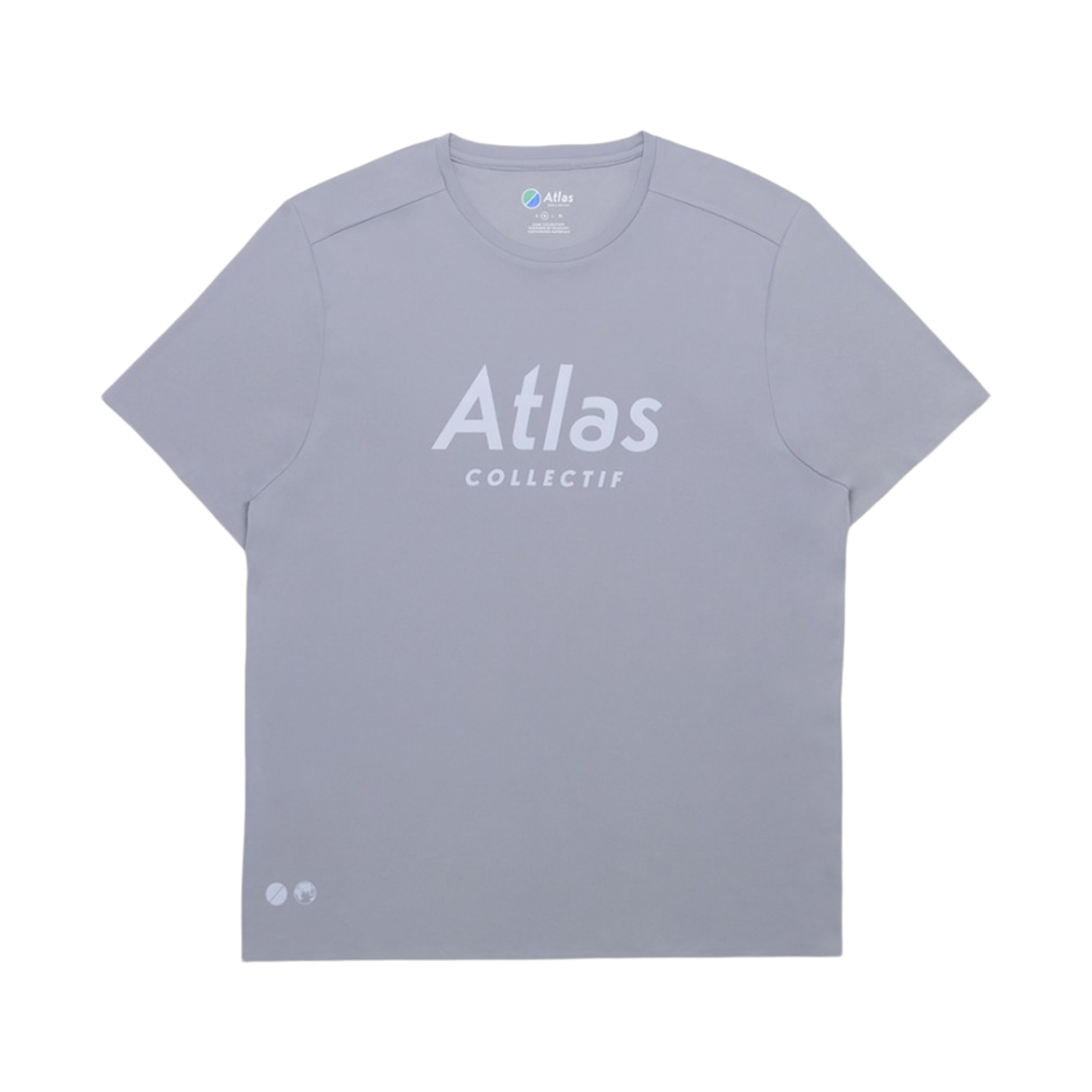 아틀라스 콜렉티프 일루미 트랙스 V2 맨즈 러닝 티셔츠 그레이(Atlas COLLECTIF Illumi Trax V2 MENS Running T-Shirt GE)