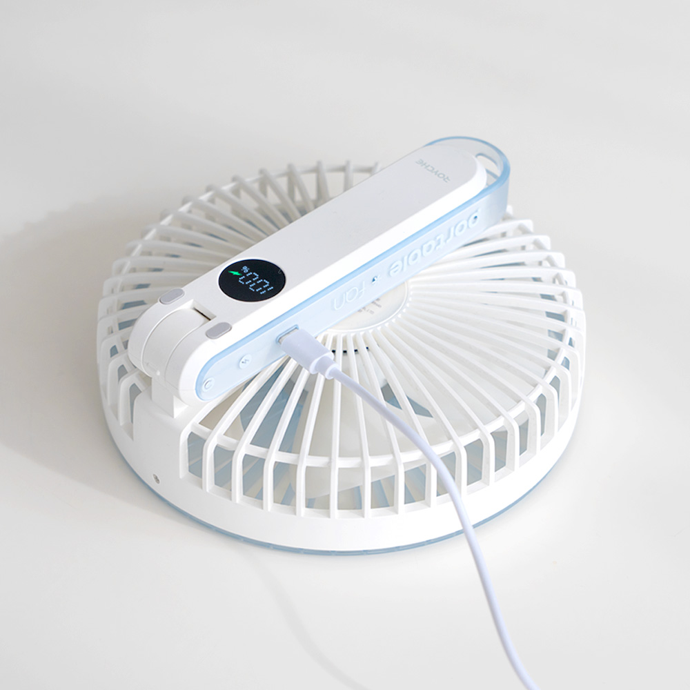 로이체 폴더블 휴대용 빅팬 접이식 탁상용 대형 선풍기 핸디팬(Royche Large-Scale Foldable Handheld Fan & Adjustable Desktop Fan) - 6