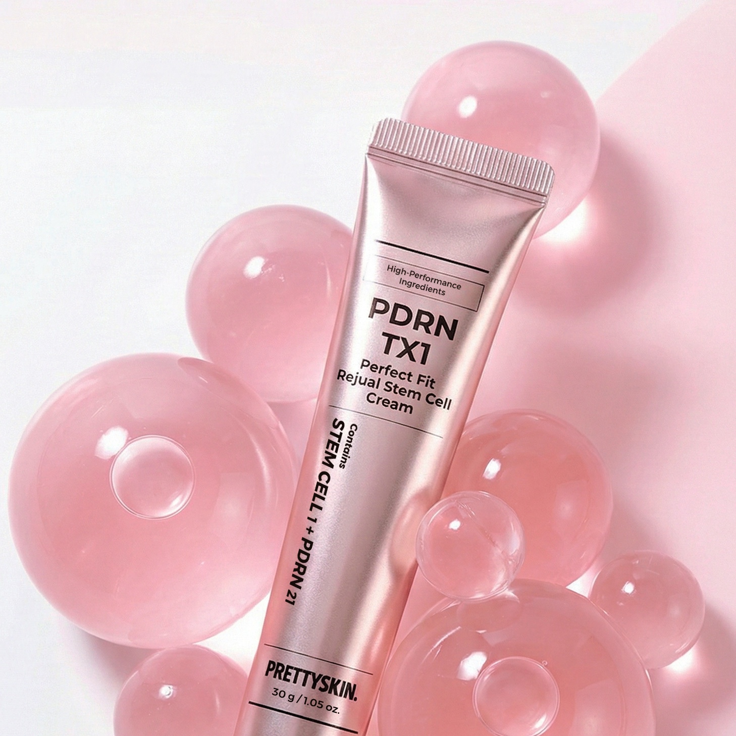 PRETTYSKIN PDRN TX1 PERFECT FIT REJUAL STEM CELL CREAM 착용 스타일 - 1