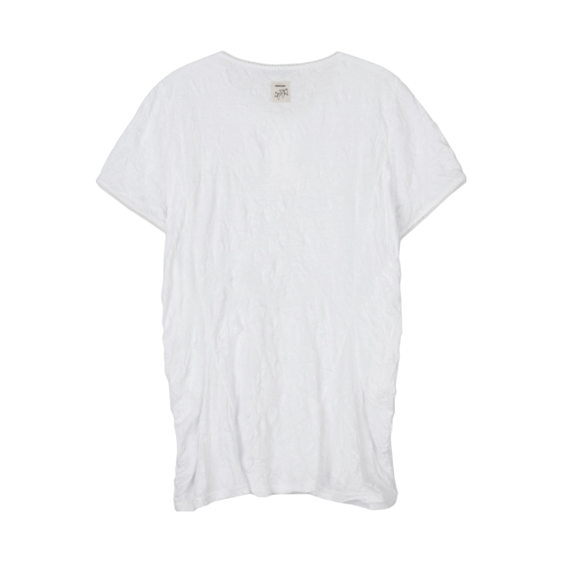 구월십일 레이스 펌프 캡 반팔 티셔츠 화이트(GUWOLSIBIL Lace Pump Cap Sleeve Top White) - 2