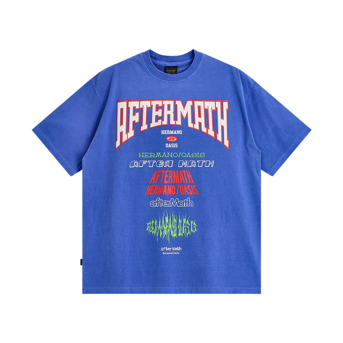 애프터매스 피그 다이드 투어 티 블루(Aftermath Pig Dyed Tour Tee Blue)