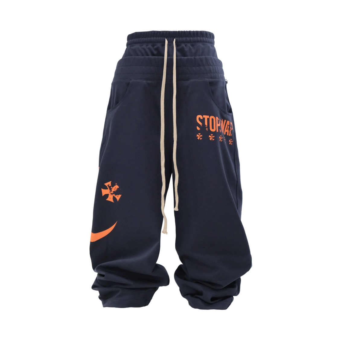 왑웍스 레이어드 시스템 스웻팬츠 네이비(Wapworks Layered Waist System Sweatpants Navy)