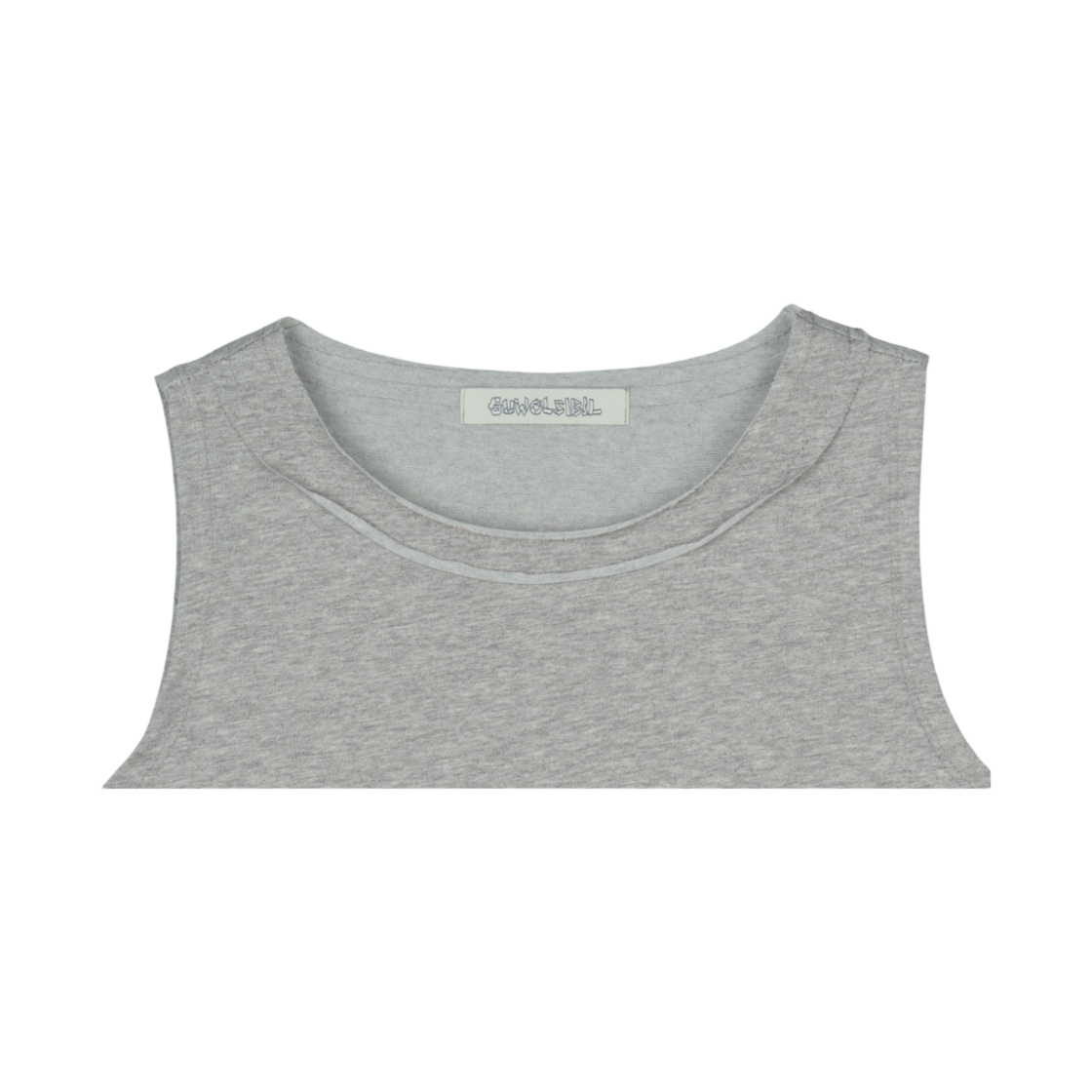 구월십일 네크 컷 엣지 슬리브리스 그레이(GUWOLSIBIL Neck Cut Edge Sleeveless Grey) - 3