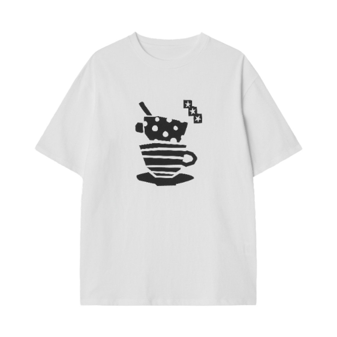 썬릿 티타임 오버핏 티 화이트(SUNLIT Teatime Over Fit Tee White)