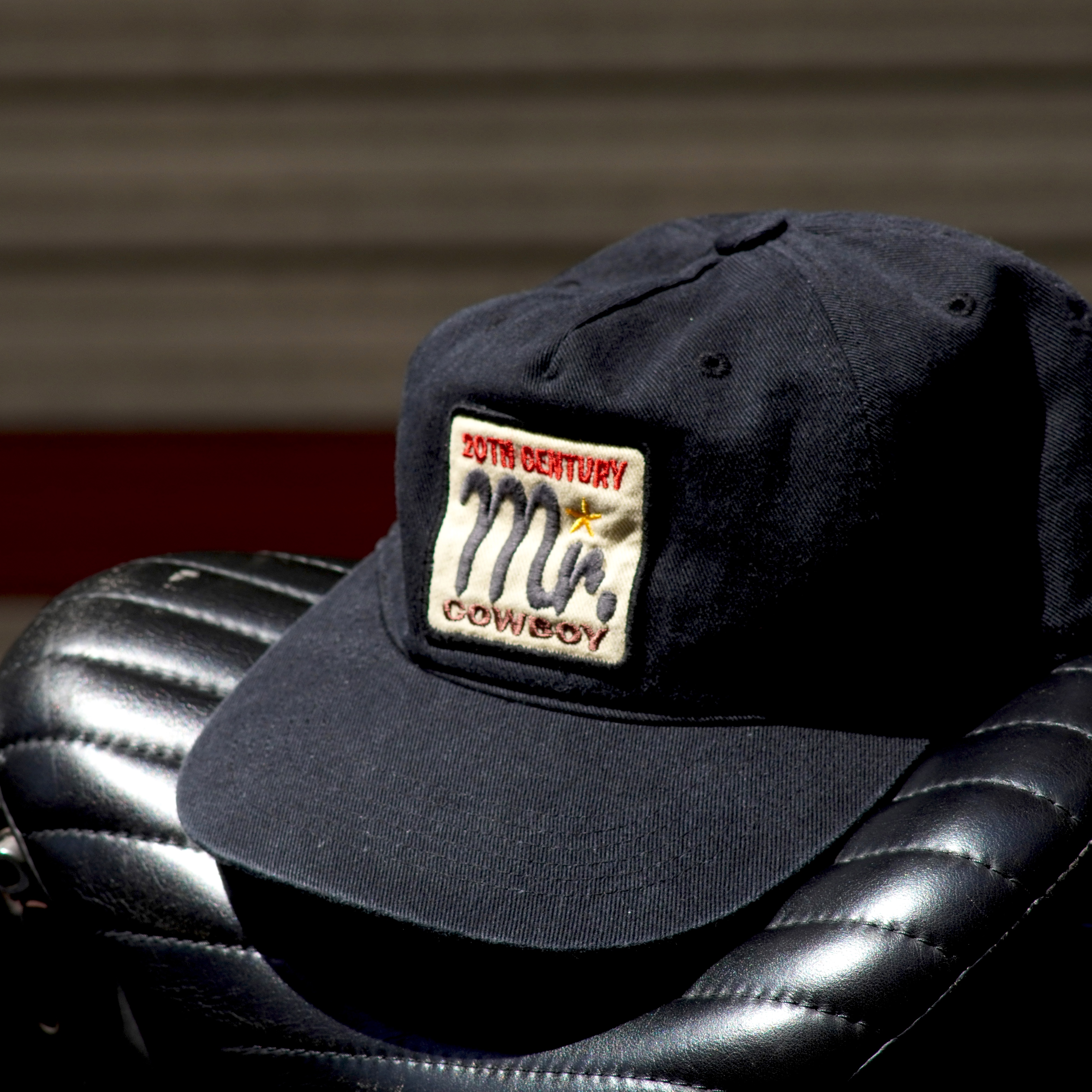 HEY! MR.TRUCKER New Cowboy 5panel Cap Vintage Black 착용 스타일 - 3