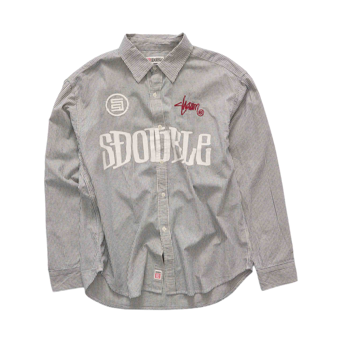 에스더블 미드 블록 클래식 롱슬리브 셔츠 스트라이프(S/Double Mid Block Classic L/S Shirt Stripe)