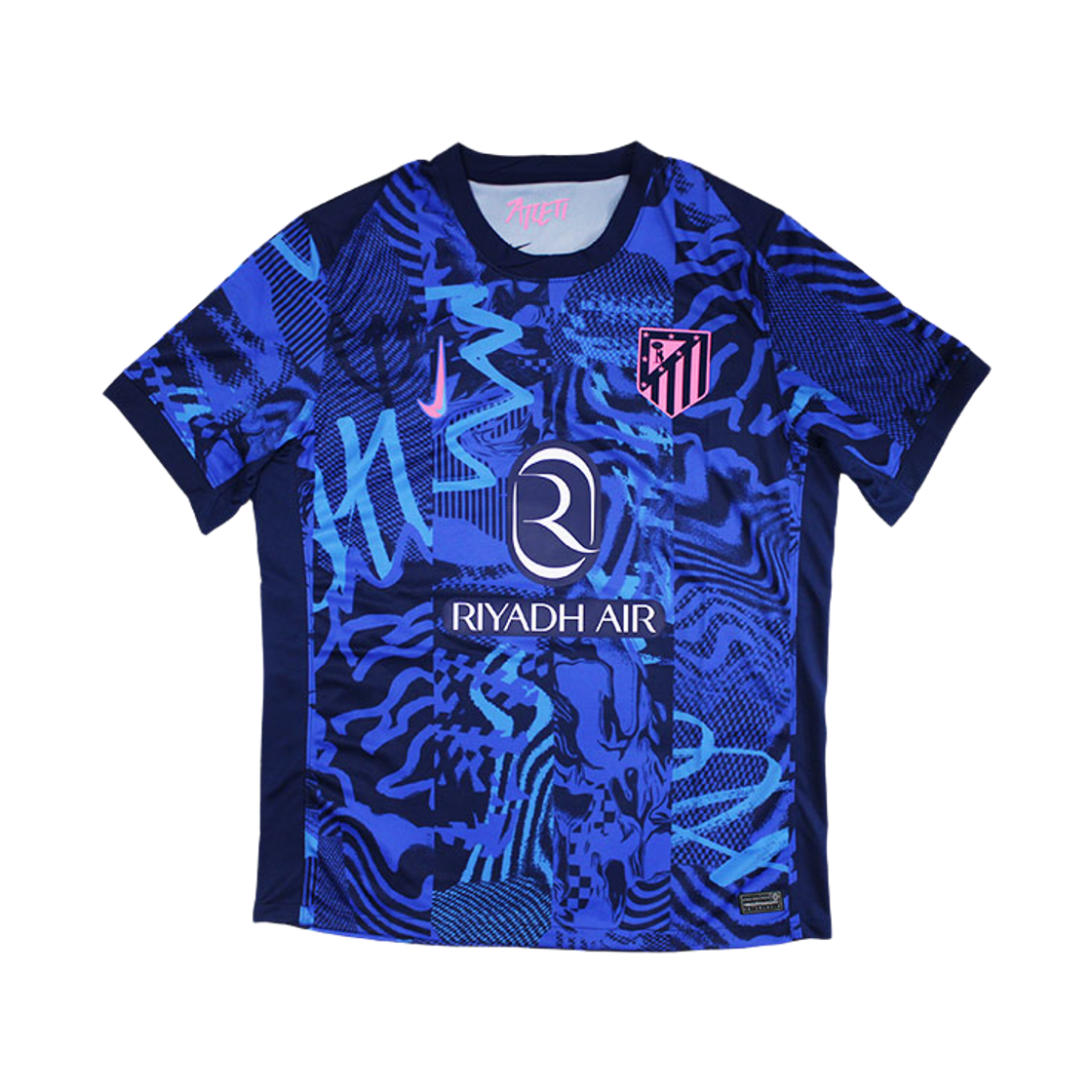FQ2021-493 Nike Atletico Madrid 2024/25 Dri-Fit Football Replica Shirt Blue Void Pink Glow (FQ2021-493) (Non Marking Ver.)