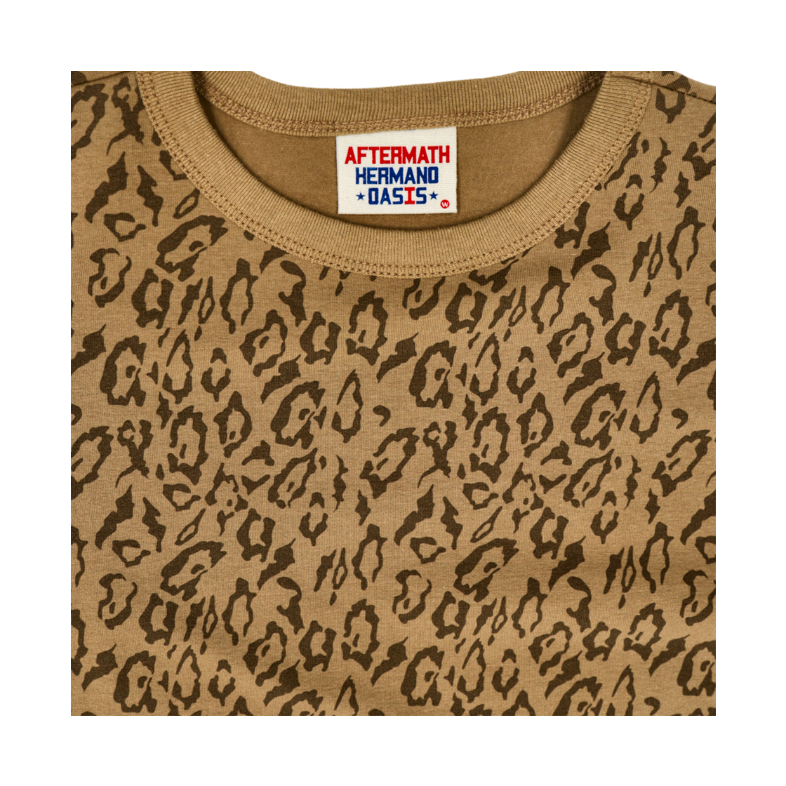 애프터매스 여성 레오파드 반팔 티셔츠 카키(Aftermath Atm W Leopard Tee Khaki) - 4